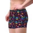 thumbnail image 2 of Balery mushroom colorful Skull Calzoncillos bóxer para hombre, ropa interior de algodón suave y transpirable con cinturilla de nailon-X-Large, 2 of 5