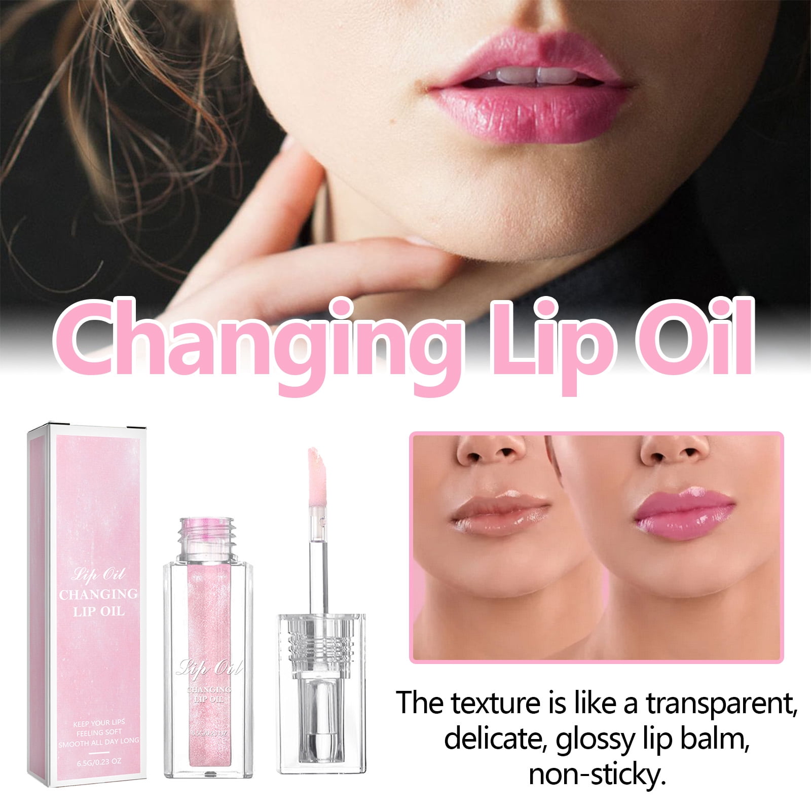 Alvantor Color Changing Hydrating Lip Oil pH Reactive Gloss