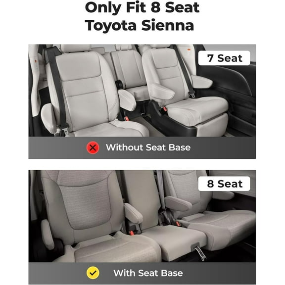 3W Floor Mats for Toyota Sienna 2021-2024 8 Seat TPE All Weather Custom Fit Floor Liner for Toyota Sienna 1st, 2nd and 3rd Row 8 Seat Full Set Black