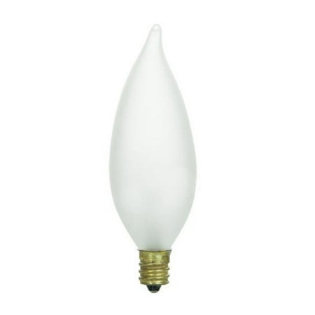 Sunlite 60 watt incandescent candelabra based flame tip chandelier ... Sunlite 60 watt incandescent candelabra based flame tip chandelier ...