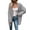 Grey, variant on Fiaer Long Cardigan Sweaters For Women Long Sleeve Solid Loose Fit Casual Trendy Open Front Knitted Tops Yellow S