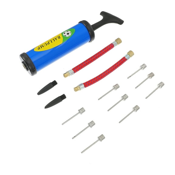 OFFIGAM Basketball Pump Kit with PVC Plastic Needle and Hose, , Portable Outdoor Sports Air Inflator Set
