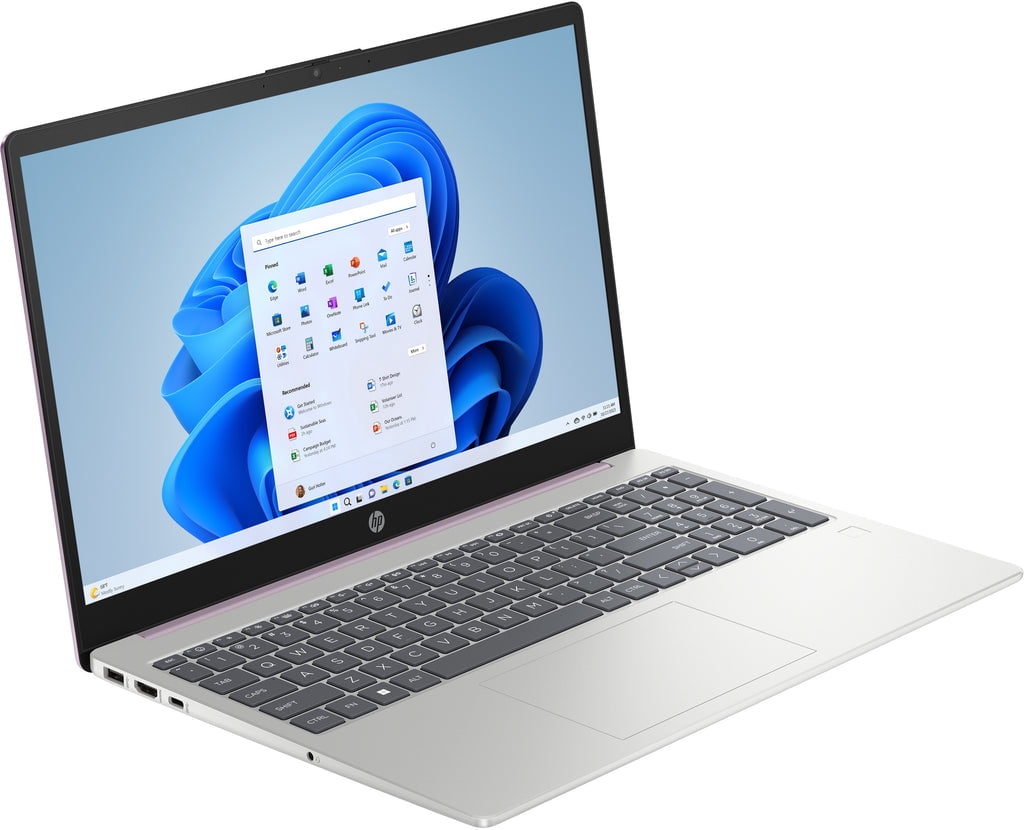 HP 15-fd0123ds 15.6" HD Touchscreen Laptop, Intel N150 0.8GHz, 4GB RAM, 128GB UFS, Windows 11 Home S Mode, Winter Lavender