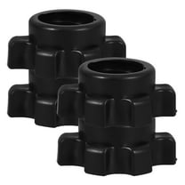 SEWOART 4Pcs Black Barbell Fixing Nut Plastic Screw Lock Easy Install Fitness Accessories