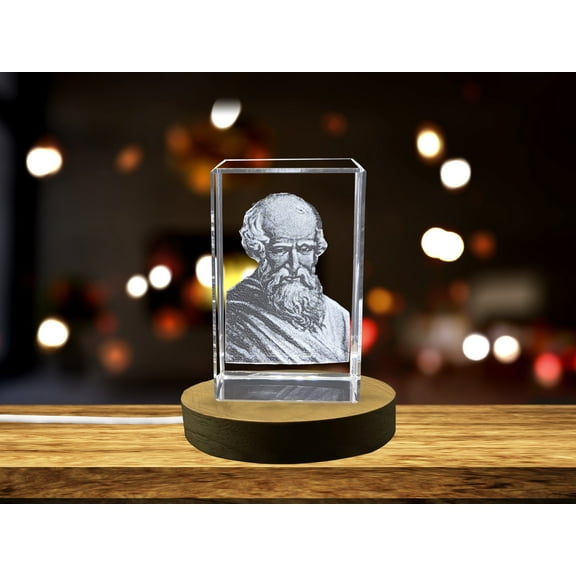 This Exquisite 3D Crystal Ancient mathematician Archimedes