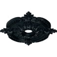 thumbnail image 3 of Ekena Millwork 28 3/8"OD x 3 3/4"ID x 1 5/8"P Benson Classic Ceiling Medallion (Fits Canopies up to 6 1/2"), Hand-Painted Night Shade, 3 of 6