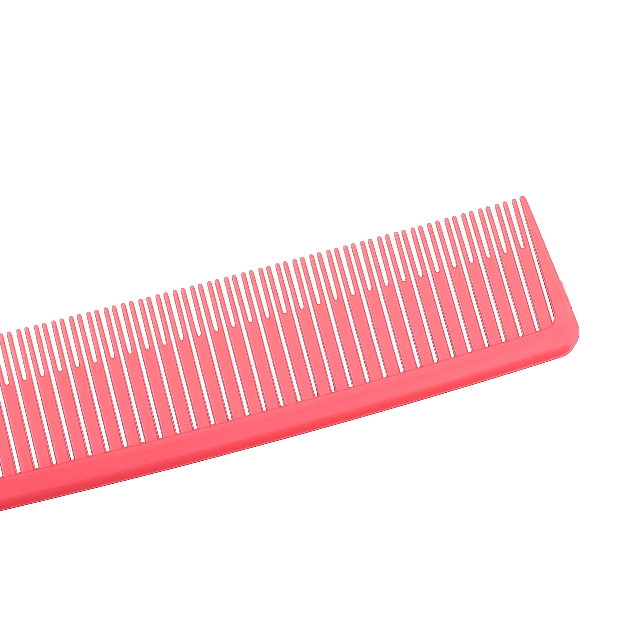 Unique Bargains Wide Tooth Hair Brush Tail Comb Home Use Styling Comb Plastic Pink