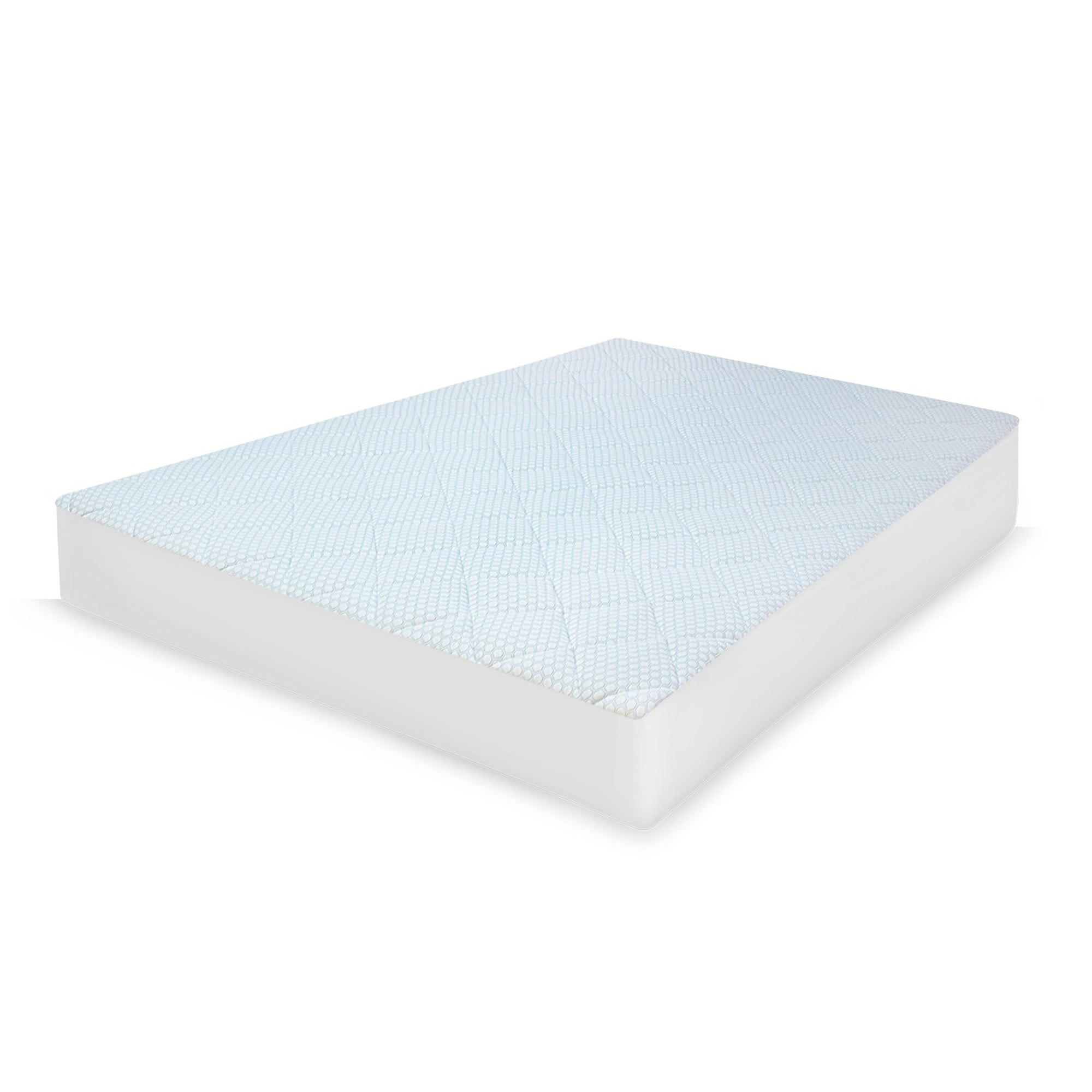 74" Full Size Mattress Topper with Cooling Technology White