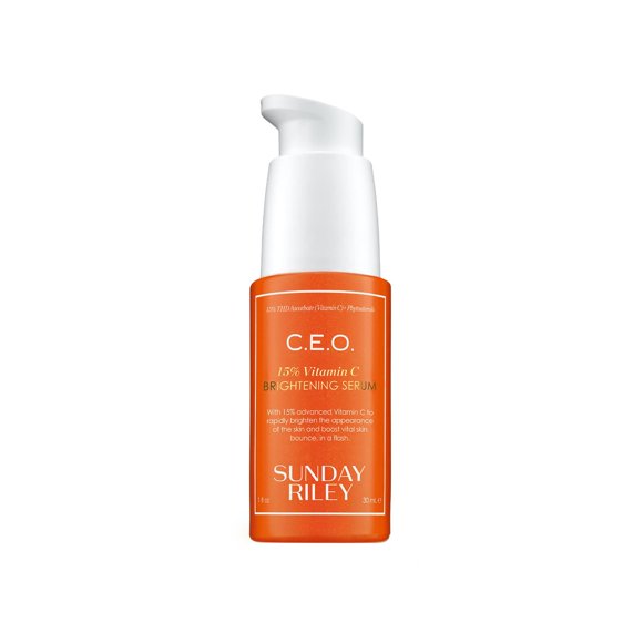Sunday Riley C.E.O. Sérum Éclaircissant à la Vitamine C 15 %, Orange, 1,0 Fl oz (Lot de 1)
