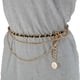 thumbnail image 2 of Ofertas Únicas 1 Pc Cadena de Cintura de Moda Cordón Ajustable para Mujeres Tono Negro y Dorado, 2 of 6