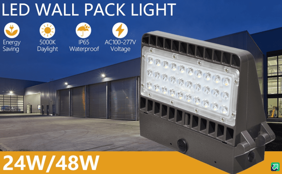 Yaolite 24W Energy Efficient LED Outdoor Wall Lights 3120LM