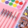 thumbnail image 2 of Writing Brush Painting Water Injection Pen Plastic Classroom Prize Watercolor Art Student Major Fountain 3 Pcs White, 2 of 6