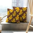 thumbnail image 6 of LALILO Throw Pillow Covers Floral With Yellow Flowers Accent Art Cushion Cover 18" x 18", 2 Pack, 6 of 6