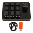 thumbnail image 2 of Custom Keyboard, Hot Swappable Mechanical Gaming Keypad 9 Keys 1 Knob Acrylic  For Music For Office, 2 of 8