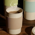 thumbnail image 3 of JANGSLNG 350ml/450ml/550ml Water Cup Food Grade Wear Resistant Plastic Water Coffee Cup with Protective Sleeve for Home, 3 of 8