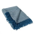 thumbnail image 2 of Throw Blue Luxury Chevron, 2 of 3