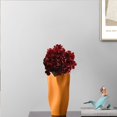 thumbnail image 3 of 1 Branch Artificial Hydrangea Easy Care No Watering Faux Silk Cloth Simulation Flower DIY Wedding Bridal Hand Bouquet Home Decor-Red, 3 of 8
