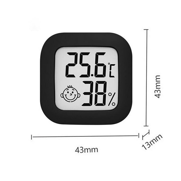 2x Digital Room Thermometer Indoor Hygrometer Temperature Humidity Meter  Clocks