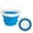 Blue, variant on Collapsible Mop Bucket and Ice Bucket-5L(1.3 Gallon) Household Cleaning Silicone Dust Mops Bucket, Portable Bathroom Cleaning Supplies Bucket for Cleaning Caddy Spin Mops for Floor Blue