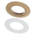 thumbnail image 1 of unbranded 1Jgo Anillo Para Botón Doble Inodoro Accesorio Plástico Dorado, 1 of 8