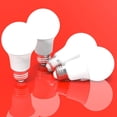 thumbnail image 4 of AmeriLuck 2-Pack Red Light Pinkish Colored A19 LED Bulb for Bedroom and Porch, 7W (60W Equivalent), E26 Medium Scew Base, Waterproof for Outdoor Use, 4 of 8