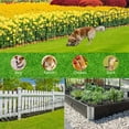 thumbnail image 4 of 45ft X 21in Animal Barrier Fence, 32 Panels No Dig Fence for Dogs Rabbit, Anti Digging Defense Barrier Garden Edging Border, Rustproof Metal Arched Decorative Garden Fencing for Outdoor, Yard, White, 4 of 14