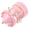 thumbnail image 3 of Romantic Carousel Music Box Desktop Ornament Miniature Music Box Creative Cake Decoration Birthday Gift (Pink), 3 of 9