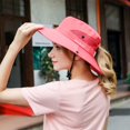 thumbnail image 2 of Sombrero para El Sol Plegable XINYU de malla para mujer Doble Hechizo Rosa Talla única, 2 of 8