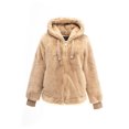 thumbnail image 1 of Chaqueta de piel sintética Bellivera 1712014 para mujer, color caqui XXL, 1 of 6