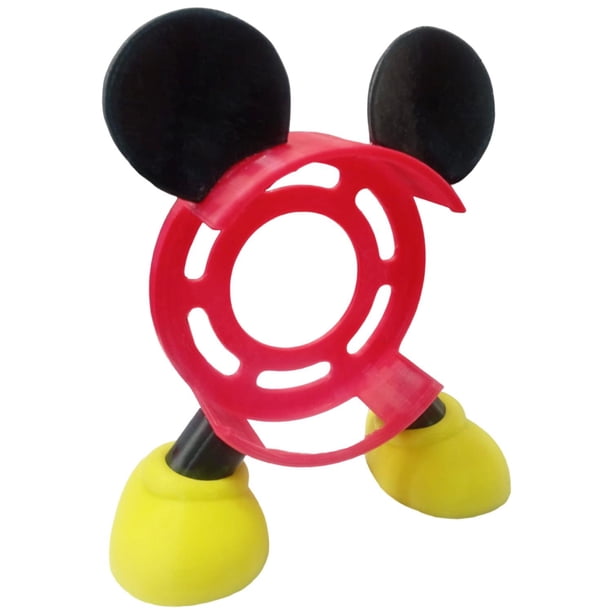 Soporte Alexa 3ra Gen Compatible MickeyAlexa 1 pza 16.5x14.5x6.3cm Negro Rojo y Amarillo No incluye Alexa Echo ni Cargad