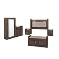 thumbnail image 1 of Recamara Kessa Muebles  Magnolia 6 Piezas Nogal, 1 of 18