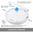thumbnail image 5 of Lámpara de techo LED de 18 W. Lámpara de techo LED moderna, ultrafina, redonda y de color blanco frío, ideal para baño, dormitorio, cocina, salón, balcón y pasillo., 5 of 5