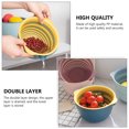 thumbnail image 4 of HONMEET Double-Layer Drain Basket for Kitchen Vegetable Washing, Reusable PP Material, and Practical Kitchen Tool, 4 of 8