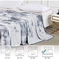 thumbnail image 2 of ALANDA Cooling Blanket King Tie Dye, Double-Sided [Cooling/Cotton] Soft Breathable Lightweight Summer Blanket for Bed Sofa Travel Adult Kids Hot Sleeper Gray 90" x 108", 2 of 7