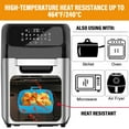 thumbnail image 3 of 1/2 Pack Rectangle Air Fryer Silicone Pots, Reusable Silicone Air Fryer Basket, Food Safe Air Fryers Oven Accessories, Replacement Of Parchment Paper, 3 of 7