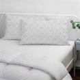 thumbnail image 3 of White Moroccan Pillow Covers, Linen Long Throw Pillow Case, Boho Morocco Geometric Quatrefoil Grid Holiday Pillow Protector Decorative Cushion Cover for Living Room/Bedroom 12" x 20", 3 of 8