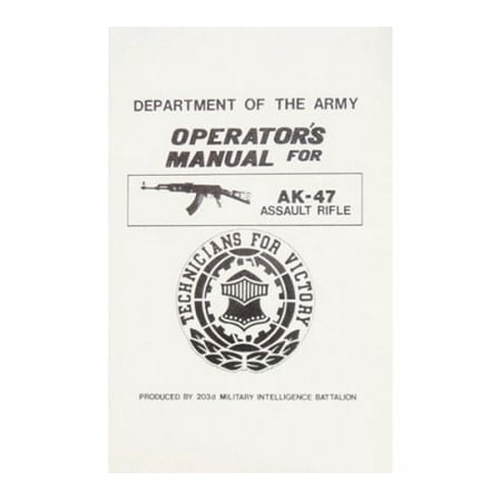 Fox Outdoor AK-47 Assault Rifle Operator's Manual,