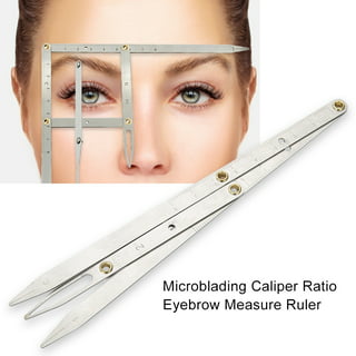Ctosree 10 Pcs Eyebrow Tools 2 Pcs Eyebrow Measuring Ruler 4 Pcs  Microblading White Marker Pen