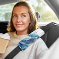 thumbnail image 6 of 2-Pack Seat Belt Covers with Flannel Seatbelt Shoulder Strap Case Adjustable Straps Soft Padding for Car Blue Sea Turtle Pattern Small, 6 of 8
