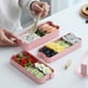 thumbnail image 3 of onlyliua para El Hogar Fiambrera Bento Portátil de 3 Capas para Microondas, con Cuchara, Contenedor de Alimentos, Caja de Almacenamiento, 3 of 4