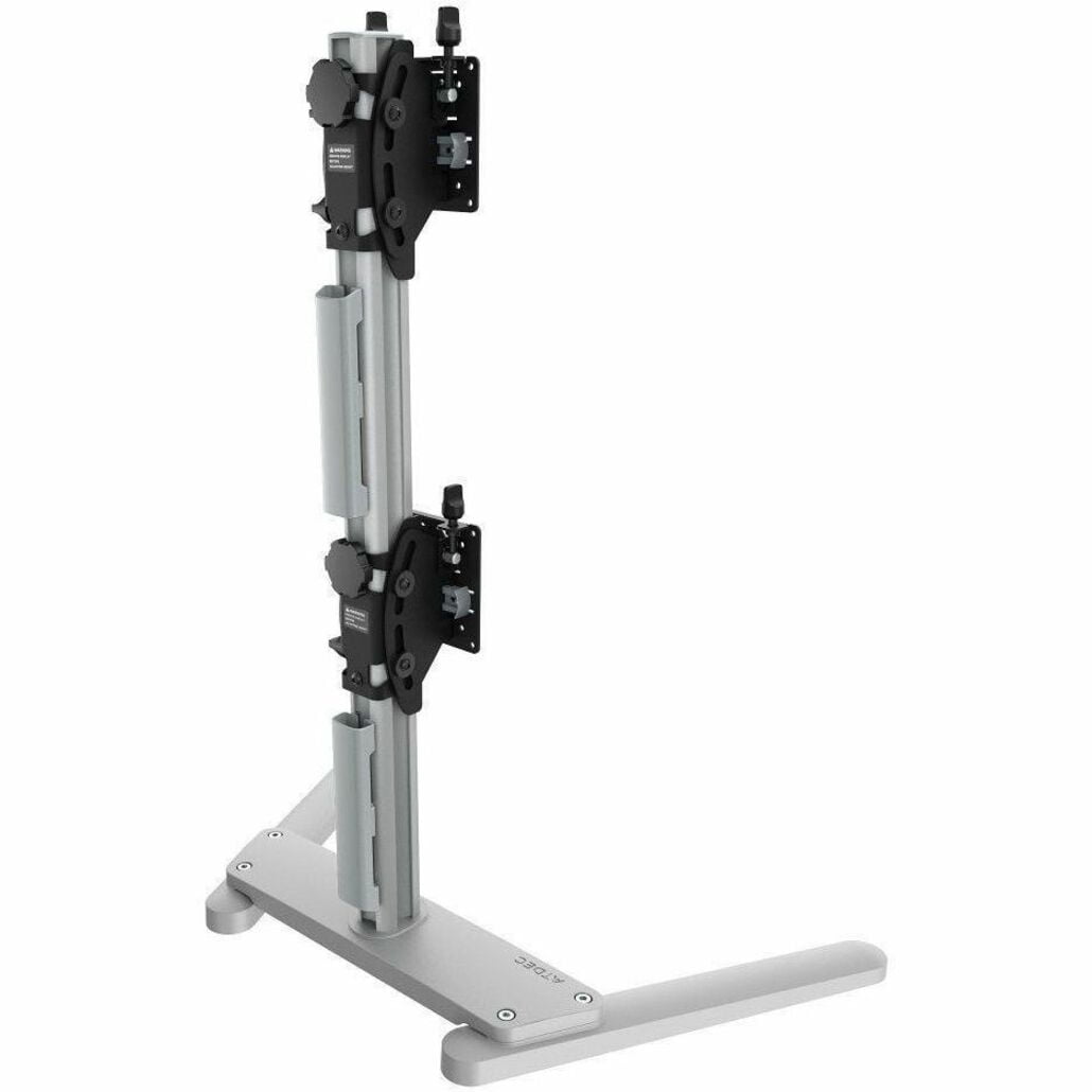Atdec FREESTANDING Heavy Duty Dual Vertical Monitor Mount for Two Super Ultrawide Display  AWMS-2-BT75-FS-S