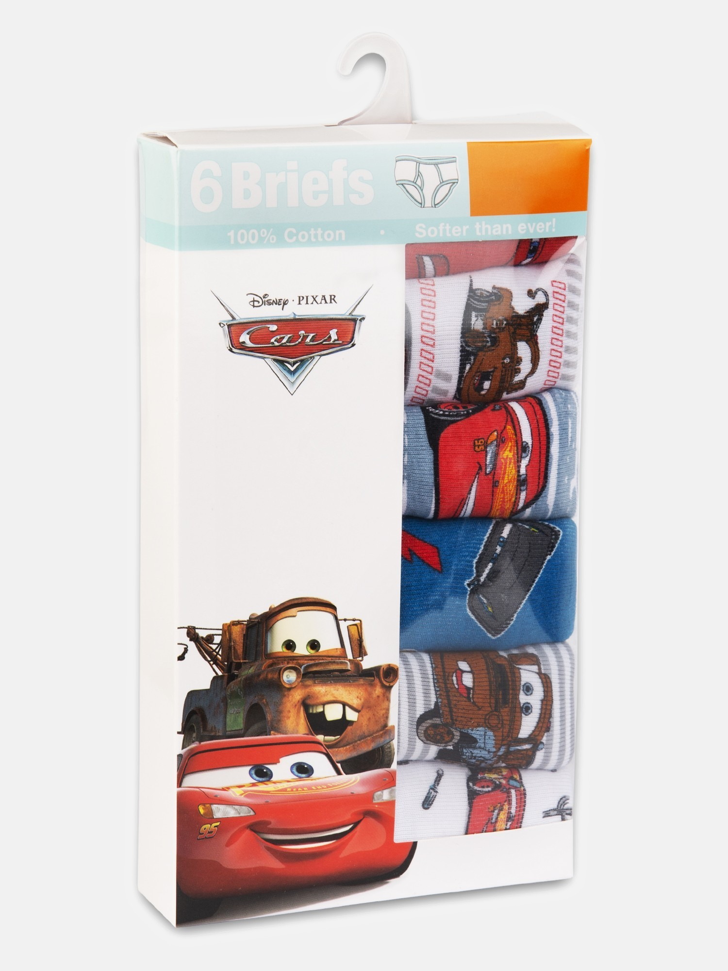 Disney Pixar Cars Toddler Boys Character Briefs, 6-Pack photo 3
