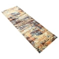 thumbnail image 4 of Unique Loom Tapis d'Espace Moderne Mystique 2' x 6' Runner Peach/Beige, 4 of 10