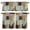 Sage, variant on 3 Piece Kitchen Curtains and Valances Set Brown Dots Leopard Cafe Curtains 24 Inch Length Zebra Teal Linen Patchwork Valance & Tier Curtain for Living Room Bedroom Small Window 54"x18"+27"x24"*2