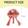 thumbnail image 3 of Clearance Artificial flowers under $5,Artificial And Dried Flower Colors Bridal Bouquet Ribbon Wedding Bouquet Bride Holding Flower PE Rose Bridesmaid Wedding Foam Flowers Rose, 3 of 9
