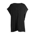 thumbnail image 5 of Summer Clearance Sale! TMOYZQ Women's Swimwear Cover Ups Short Sleeve V Neck Crochet Knit Beach Dress Swimsuit Coverups Summer Beachwear Bathing Suit Cover Up for Women, 5 of 6
