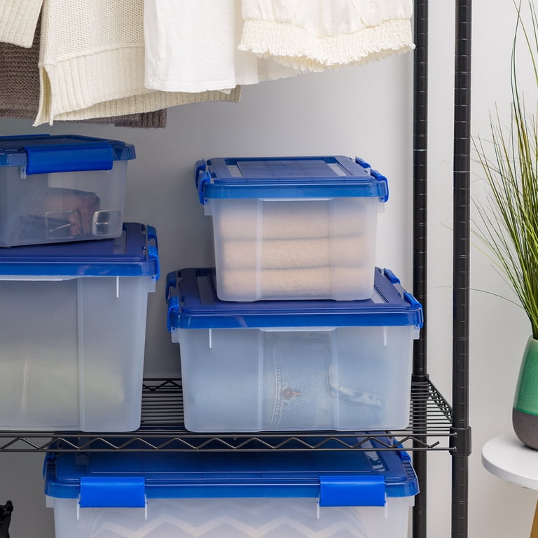 Free Shipping! IRIS 19 Qt. Stackable Plastic Storage Bins with