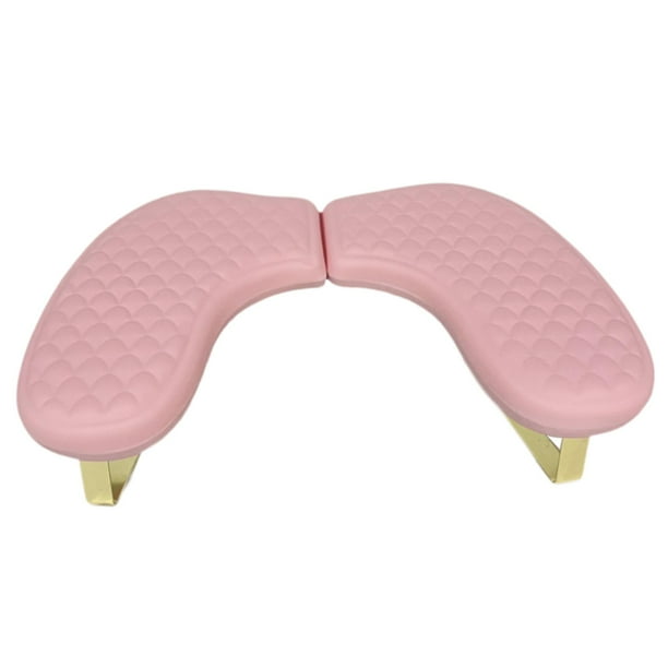 Reposabrazos para manicura en forma de U, soporte para el cuidado de las uñas, almohada para uñas de mano Rosa