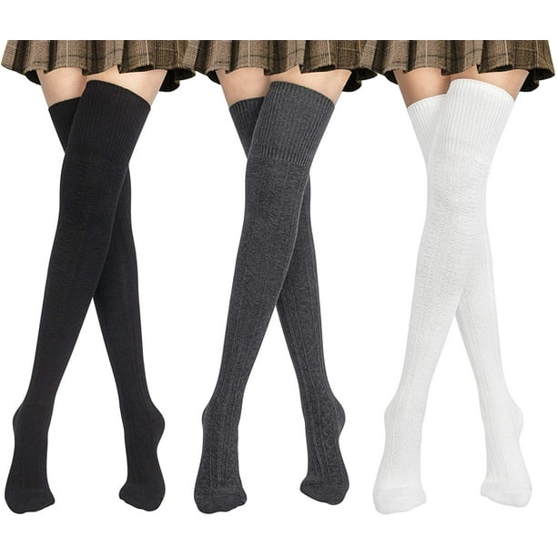 Teehee Women's Extra Long Fashion Thigh High Socks Over The Knee