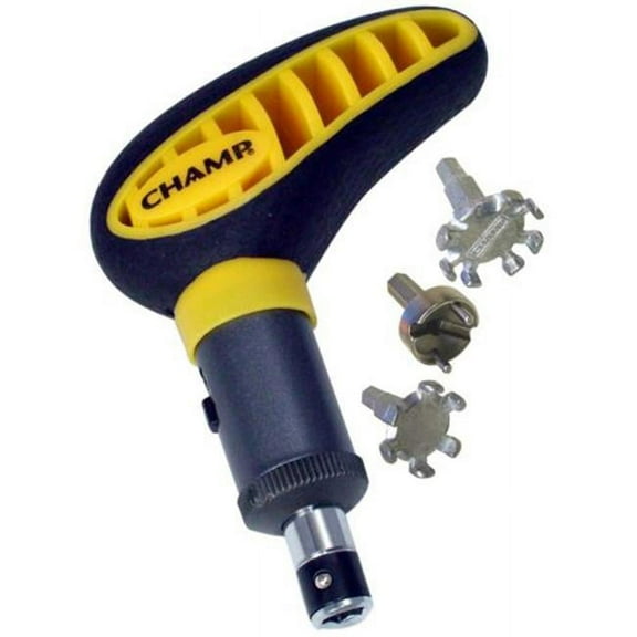 Champ Max Pro Soft Spike Wrench – Spike Changing Tool with Dual Density Handle & Three-Position Ratchet
